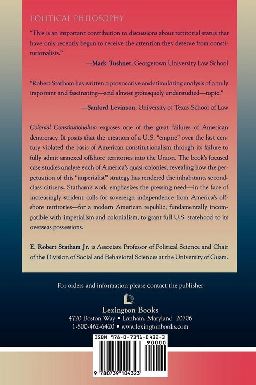 Produktbild: Colonial Constitutionalism