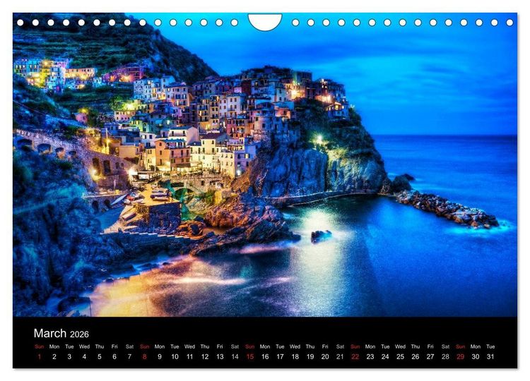 Produktbild: Magical Tuscany and Liguria (Wall Calendar 2026 DIN A4 landscape), CALVENDO 12 Month Wall Calendar