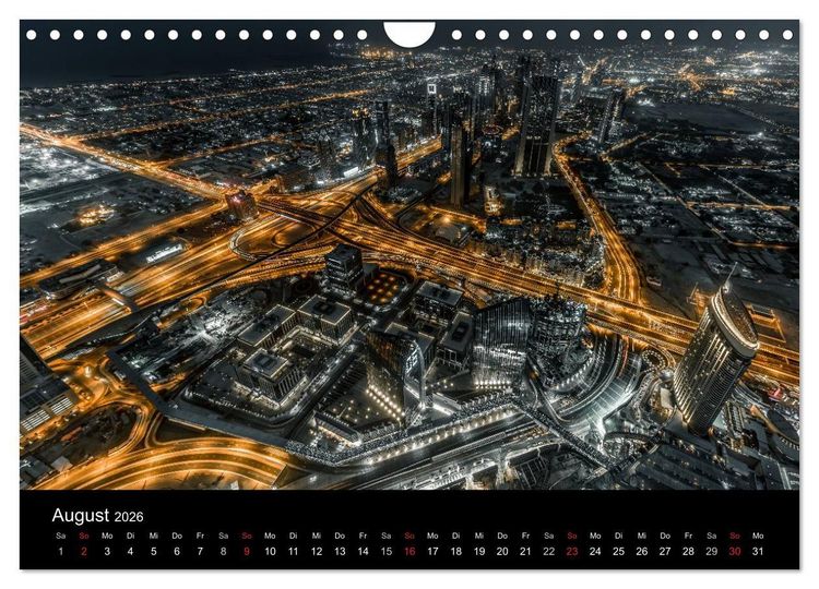 Produktbild: Dubai in Bildern (Wandkalender 2026 DIN A4 quer), CALVENDO Monatskalender