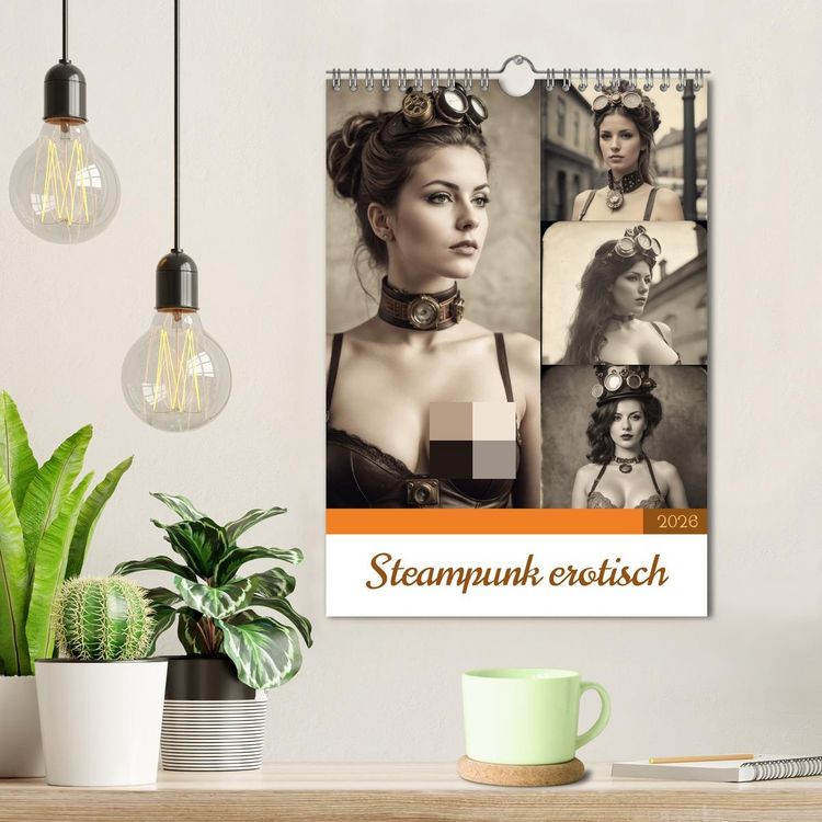 Produktbild: Steampunk erotisch (Wandkalender 2026 DIN A4 hoch), CALVENDO Monatskalender