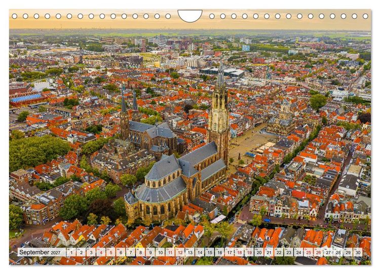Produktbild: Ein Blick auf Delft (Wandkalender 2027 DIN A4 quer), CALVENDO Monatskalender