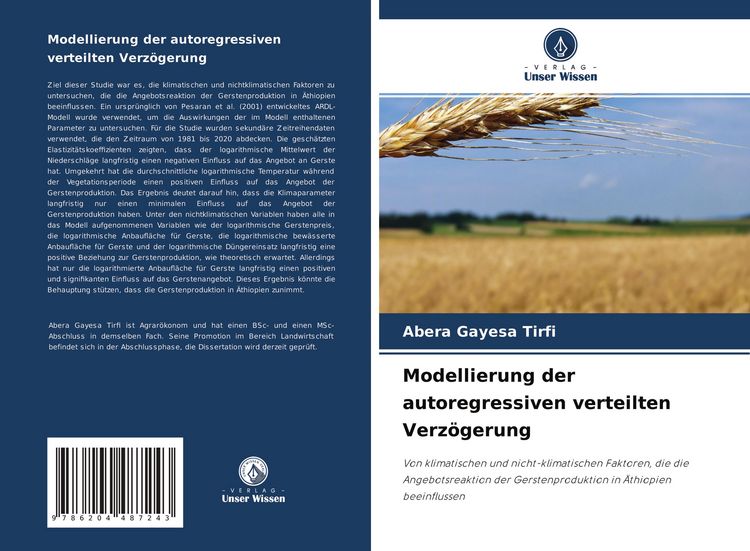 Produktbild: Modellierung der autoregressiven verteilten Verz&ouml;gerung