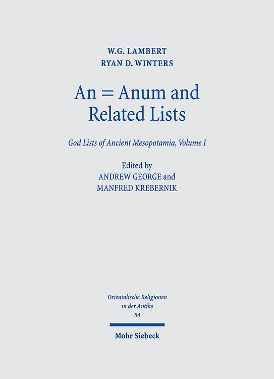 Produktbild: Lambert, W: An = Anum and Related Lists