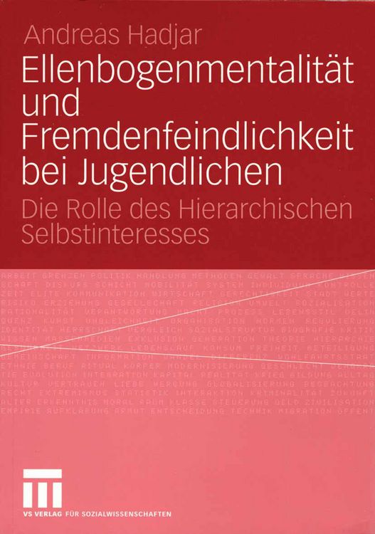 Produktbild: Ellenbogenmentalit&auml;t und Fremdenfeindlichkeit bei Jugendlichen