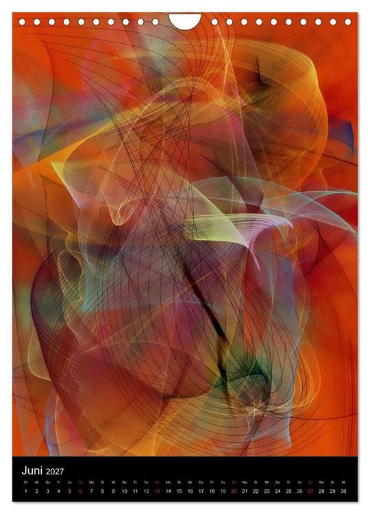 Produktbild: Mehrfarben von Nico Bielow (Wandkalender 2027 DIN A4 hoch), CALVENDO Monatskalender