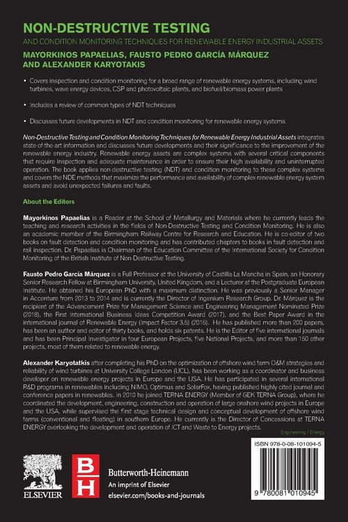 Produktbild: Papaelias, M: Non-Destructive Testing and Condition Monitori