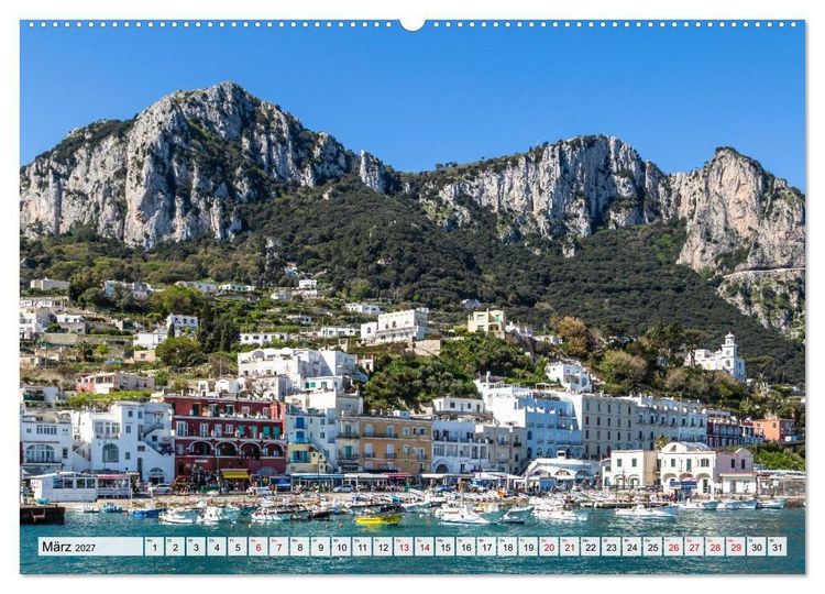Produktbild: Amalfik&uuml;ste und Capri - Sehnsuchtsorte (hochwertiger Premium Wandkalender 2027 DIN A2 quer), Kunstdruck in Hochglanz