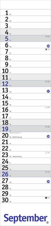 Produktbild: Langplaner, blau 2027