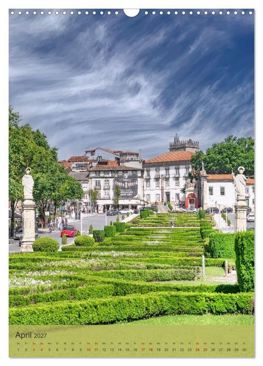 Produktbild: Die Stadt Guimar&atilde;es liegt im Norden Portugals im Distrikt Braga. (Wandkalender 2027 DIN A3 hoch), CALVENDO Monatskalender