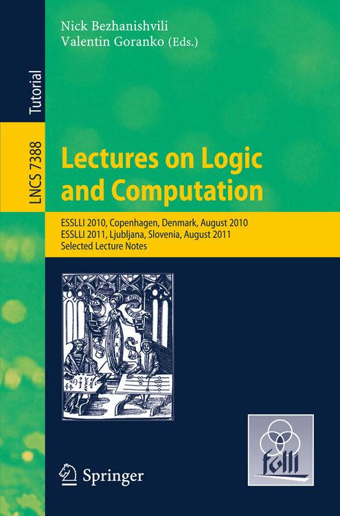 Produktbild: Lectures on Logic and Computation