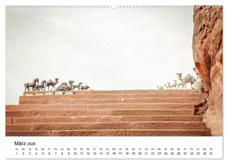 Produktbild: Reiseland Jordanien (Wandkalender 2026 DIN A2 quer), CALVENDO Monatskalender