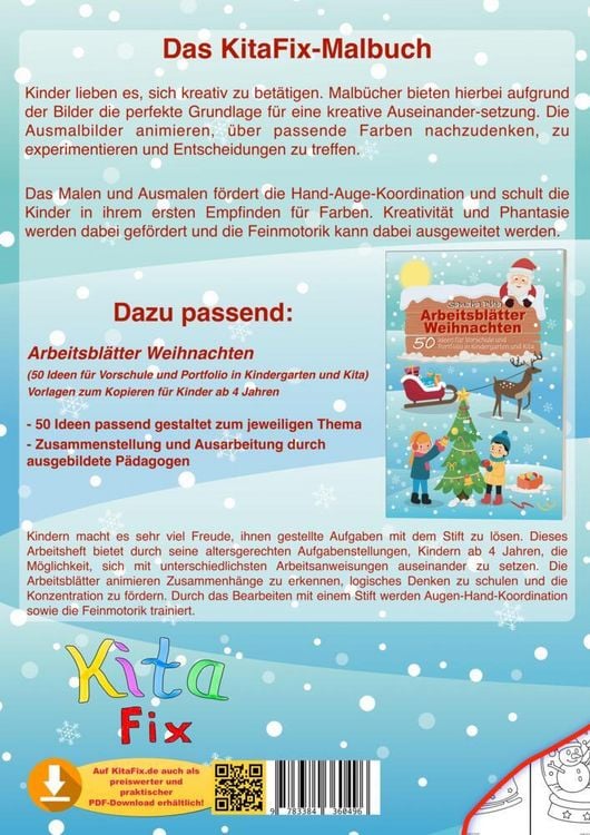 Produktbild: KitaFix Malbuch Weihnachten