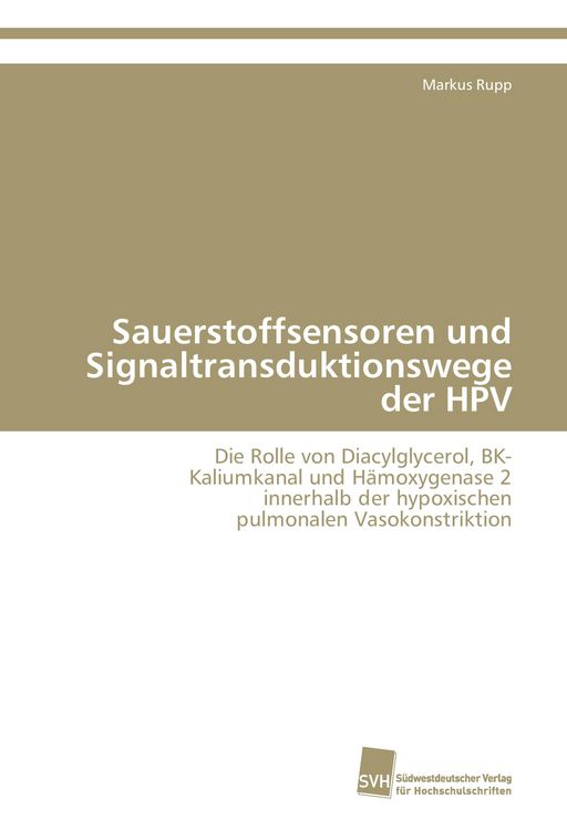 Produktbild: Sauerstoffsensoren und Signaltransduktionswege der HPV