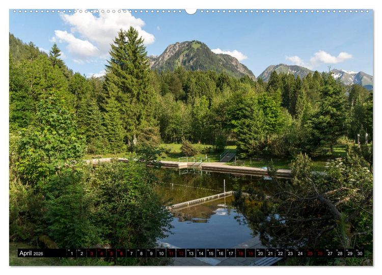 Produktbild: Oberstdorf und Umgebung (Wandkalender 2026 DIN A2 quer), CALVENDO Monatskalender