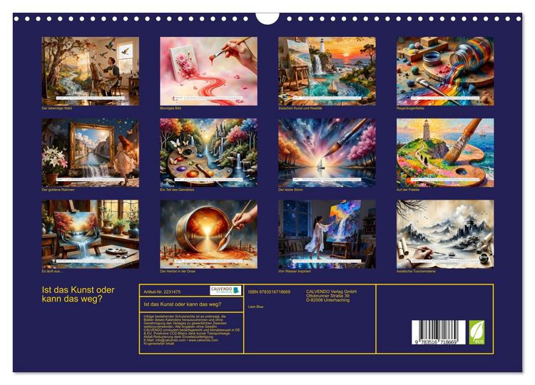 Produktbild: Ist das Kunst oder kann das weg? (Wandkalender 2026 DIN A3 quer), CALVENDO Monatskalender