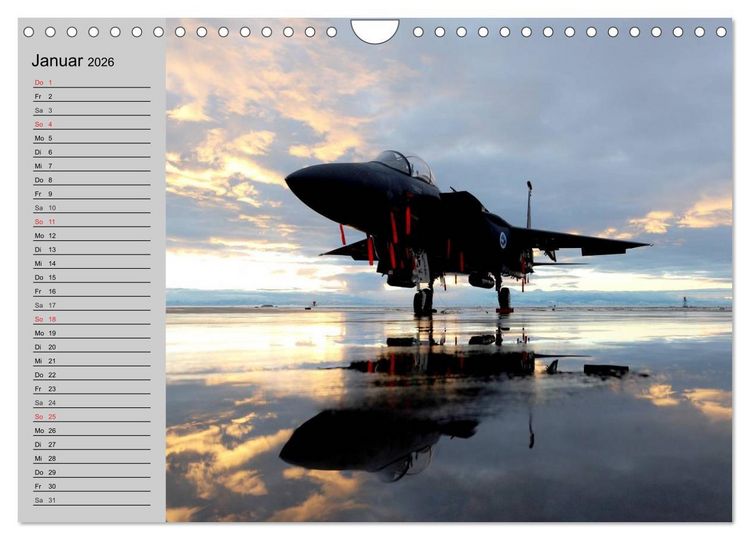 Produktbild: Faszination Kampfflugzeuge (Wandkalender 2026 DIN A4 quer), CALVENDO Monatskalender
