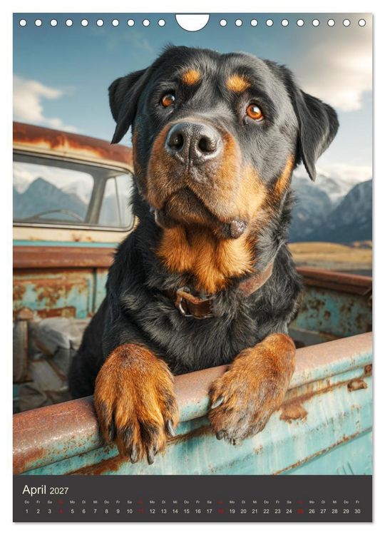 Produktbild: Rottweiler. Kraft, Herz und Treue (Wandkalender 2027 DIN A4 hoch), CALVENDO Monatskalender
