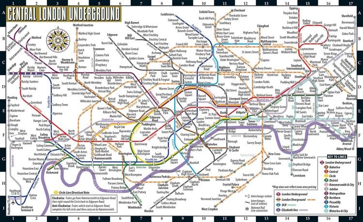 Produktbild: Streetwise London Underground Map