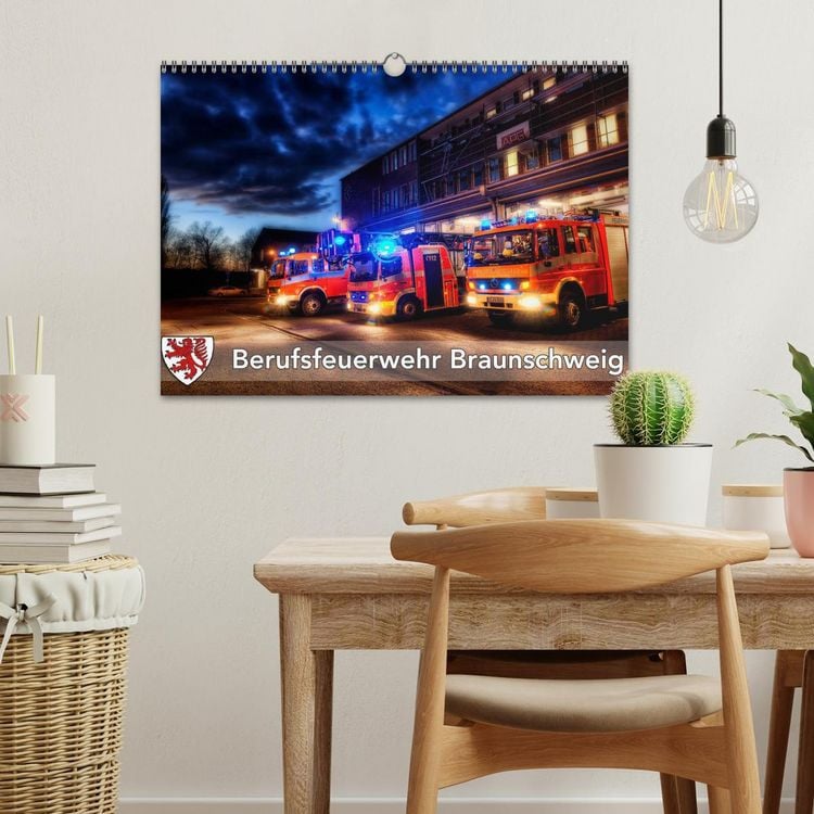 Produktbild: Berufsfeuerwehr Braunschweig (Wandkalender 2026 DIN A3 quer), CALVENDO Monatskalender