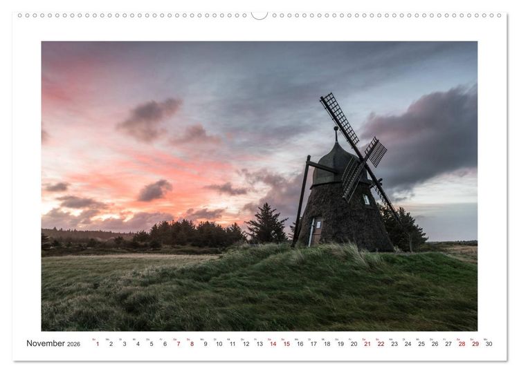 Produktbild: D&auml;nemark - Phototravellers Sehnsuchtskalender (hochwertiger Premium Wandkalender 2026 DIN A2 quer), Kunstdruck in Hochglanz
