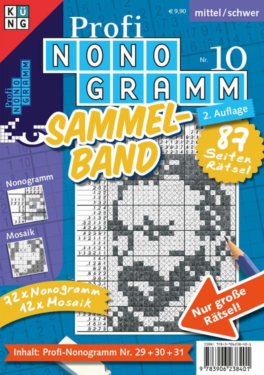 Produktbild: Profi-Nonogramm 3er-Band Nr. 10