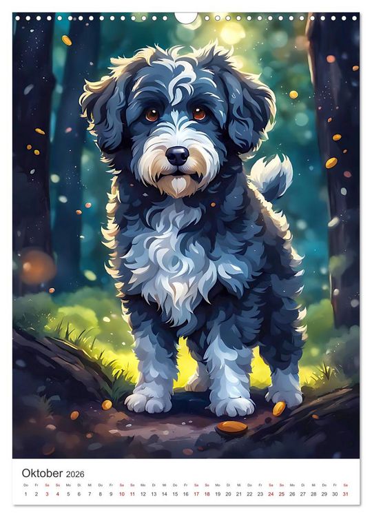 Produktbild: Der Aussiedoodle - Lebensfreude pur (Wandkalender 2026 DIN A3 hoch), CALVENDO Monatskalender