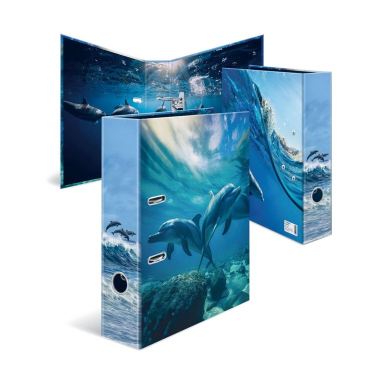 Produktbild: HERMA Motivordner Lieblingstiere Delfin DIN A4