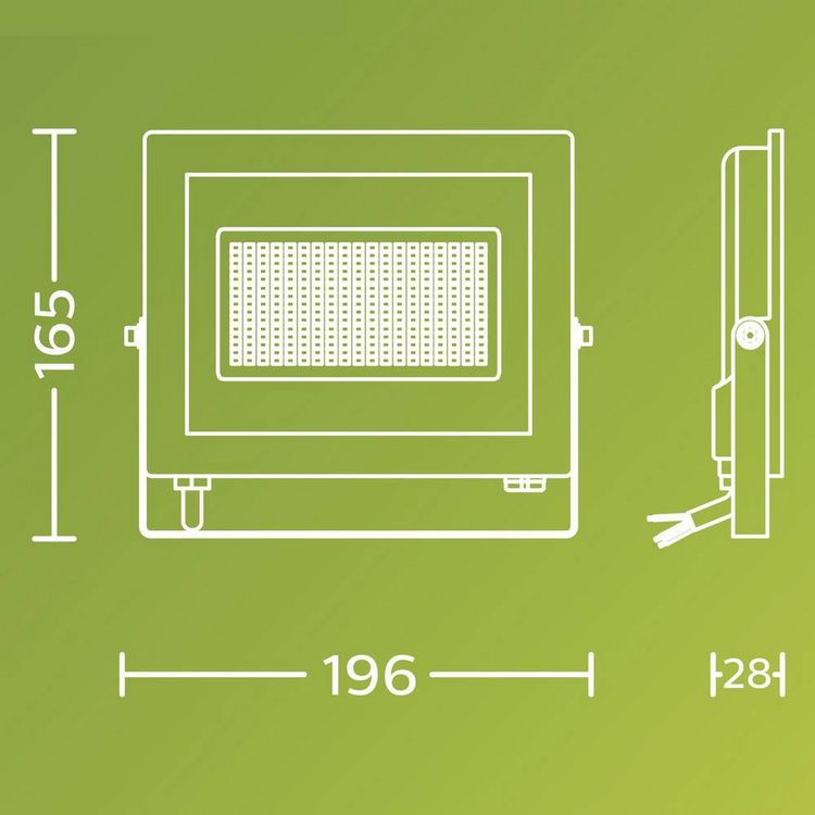 Produktbild: Philips LED Lois 929004643101 LED-Au&szlig;enstrahler 24W Leuchtfarben: Kaltwei&szlig;