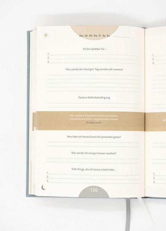 Produktbild: Das 6-Minuten-Tagebuch (opalblau)