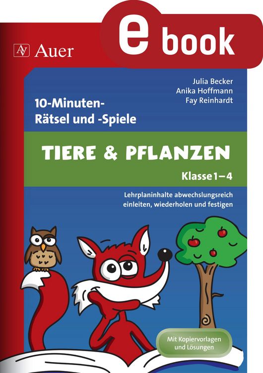 Produktbild: 10-Minuten-R&auml;tsel und -Spiele Tiere & Pflanzen