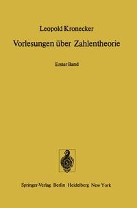 Produktbild: Vorlesungen &uuml;ber Zahlentheorie
