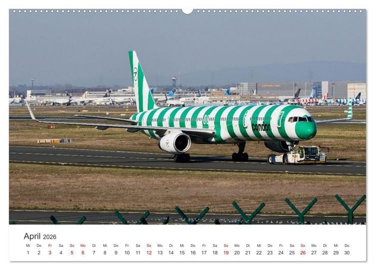 Produktbild: Frankfurt Airport - EDDF (Wandkalender 2026 DIN A2 quer), CALVENDO Monatskalender