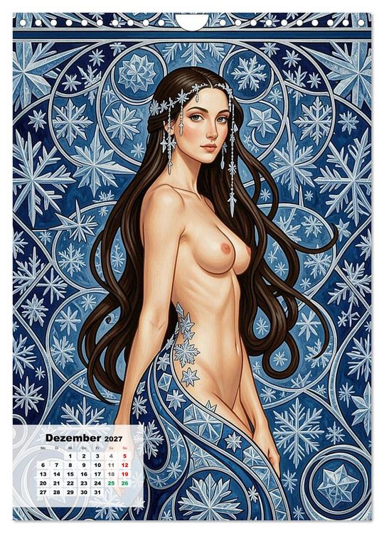 Produktbild: Entbl&ouml;&szlig;te Epochen &ndash; Art Nouveau (Wandkalender 2027 DIN A4 hoch), CALVENDO Monatskalender