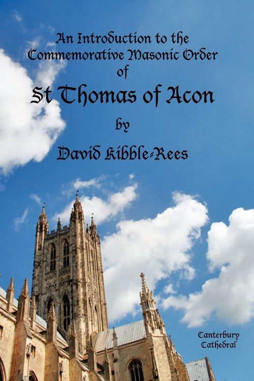 Produktbild: An Introduction to the Commemorative Masonic Order of St Thomas of Acon