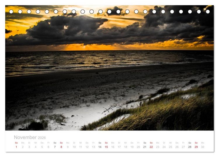 Produktbild: Sylt im Herbst (Tischkalender 2026 DIN A5 quer), CALVENDO Monatskalender
