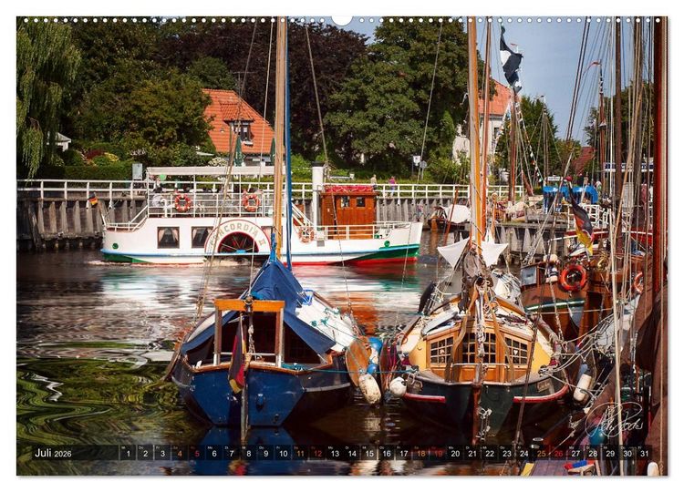 Produktbild: Ostfriesland, die alten H&auml;fen - Greetsiel, Neuharlingersiel, Carolinensiel (Wandkalender 2026 DIN A2 quer), CALVENDO Monatskalender