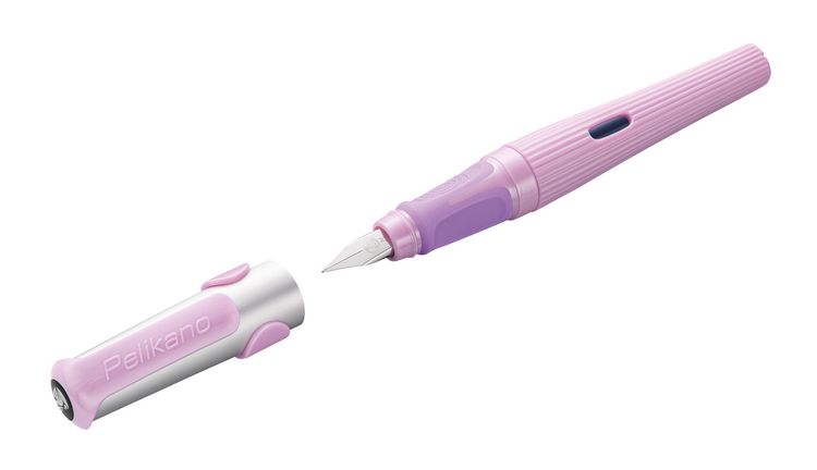 Produktbild: Pelikan F&uuml;ller Pelikano&reg; structure f&uuml;r Rechtsh&auml;nder, Pink, Feder M