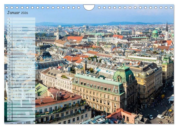 Produktbild: Wien f&uuml;r Liebhaber und Interessierte (Wandkalender 2026 DIN A4 quer), CALVENDO Monatskalender