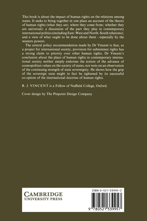 Produktbild: Human Rights and International Relations