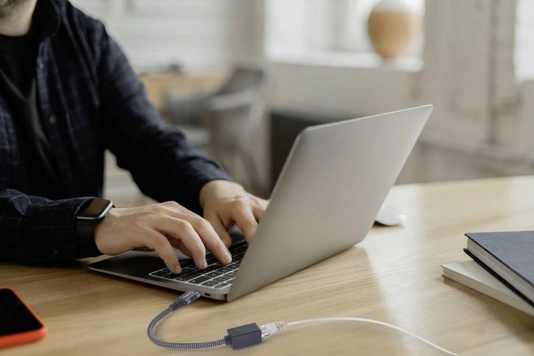 Produktbild: Renkforce USB-C&reg; to Gigabit Ethernet Mini Adapter Netzwerkadapter USB-A (USB 3.2 Gen 1)