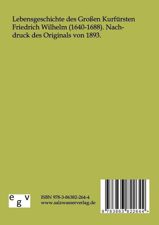 Produktbild: Der Gro&szlig;e Kurf&uuml;rst und seine Zeit