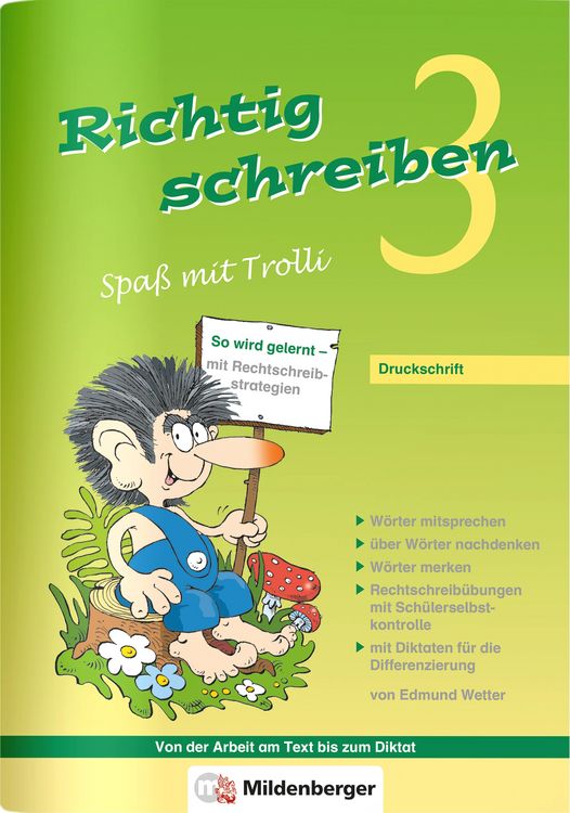 Produktbild: Richtig schreiben &ndash; Spa&szlig; mit Trolli, 3. Schuljahr, Druckschrift