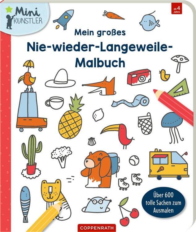 Produktbild: Mein gro&szlig;es Nie-wieder-Langeweile-Malbuch