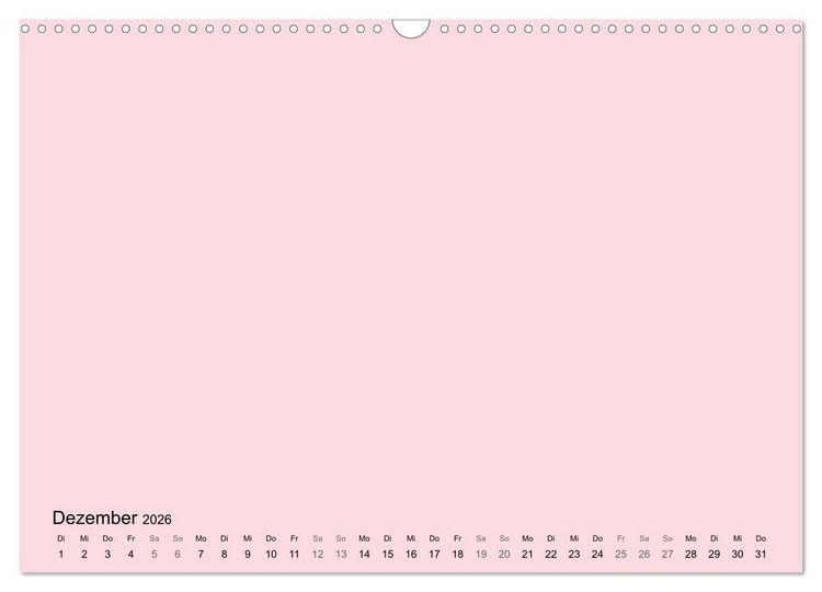 Produktbild: DIY Bastel-Kalender -Warme Pastell Farben- Zum Selbstgestalten (Wandkalender 2026 DIN A3 quer), CALVENDO Monatskalender