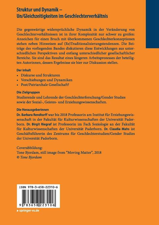 Produktbild: Struktur und Dynamik &ndash; Un/Gleichzeitigkeiten im Geschlechterverh&auml;ltnis