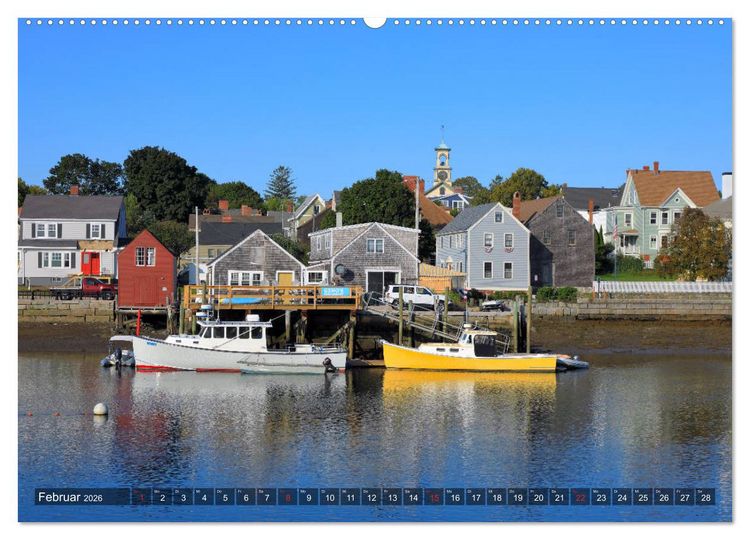 Produktbild: Neuengland - Von Rhode Island bis Maine (Wandkalender 2026 DIN A2 quer), CALVENDO Monatskalender