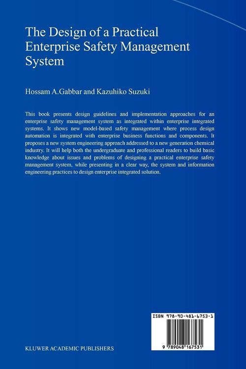 Produktbild: The Design of a Practical Enterprise Safety Management System