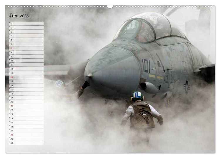 Produktbild: Luftwaffe. Kampfflugzeuge der USA (Wandkalender 2026 DIN A2 quer), CALVENDO Monatskalender
