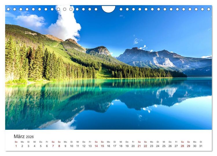 Produktbild: British Columbia - Faszination Kanada (Wandkalender 2026 DIN A4 quer), CALVENDO Monatskalender
