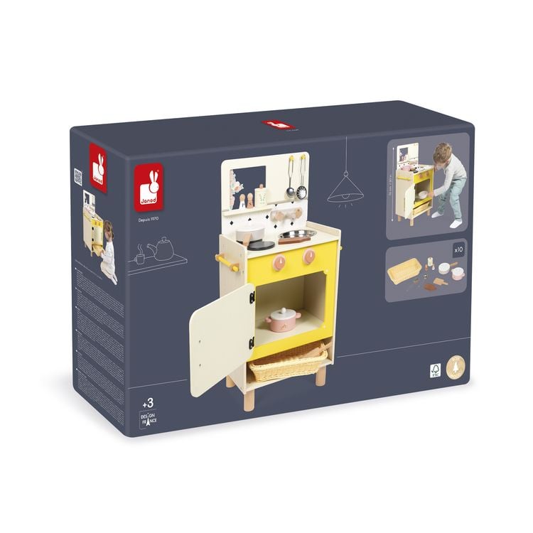 Produktbild: Kinderherd " Liebe Omama" aus Holz &ndash; Spielk&uuml;che mit Backofen